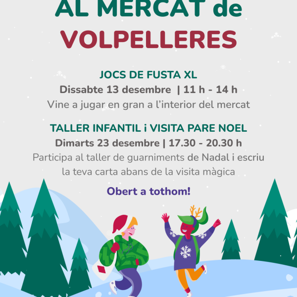 VINE  PER NADAL AL MERCAT DE VOLPELLERES